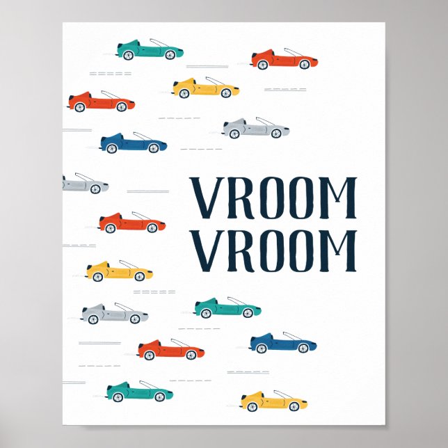 Vroom Vroom Transportation Poster (Front)