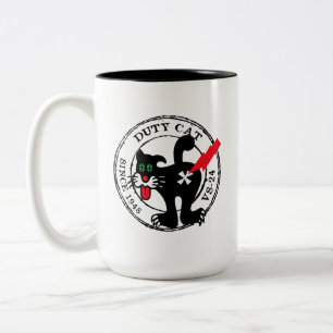 VS-24 DUTY CAT SINCE 1948 Two-Tone COFFEE MUG