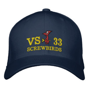 VS-33 SCREWBIRDS 1960-2006 46 YEARS S-2 S-3 EMBROIDERED HAT