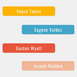 VSCO Aesthetic Colours Waterproof Name Labels