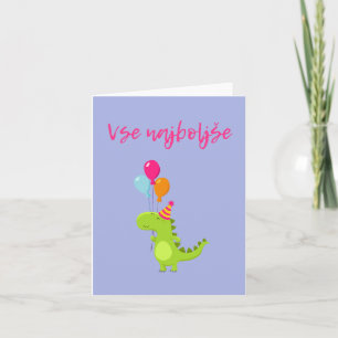 Vse najboljše, Slovenian happy birthday  Card