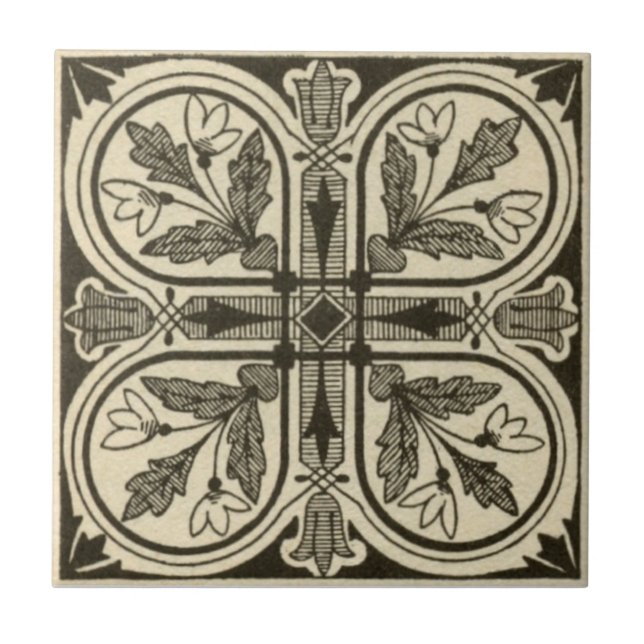 VT0005 Reproduction Antique Transferware Ceramic Tile (Front)