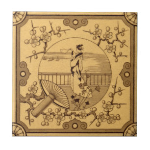 VT0011 Reproduction Antique Transferware Ceramic Tile
