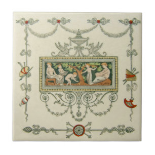 VT0046 Reproduction Antique Transferware Ceramic Tile