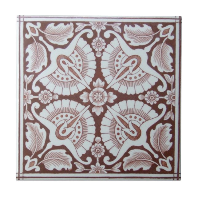 VT0048 Reproduction Antique Transferware Ceramic Tile (Front)