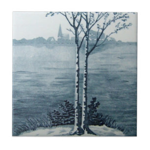 VT0066 Reproduction Antique Transferware Ceramic Tile