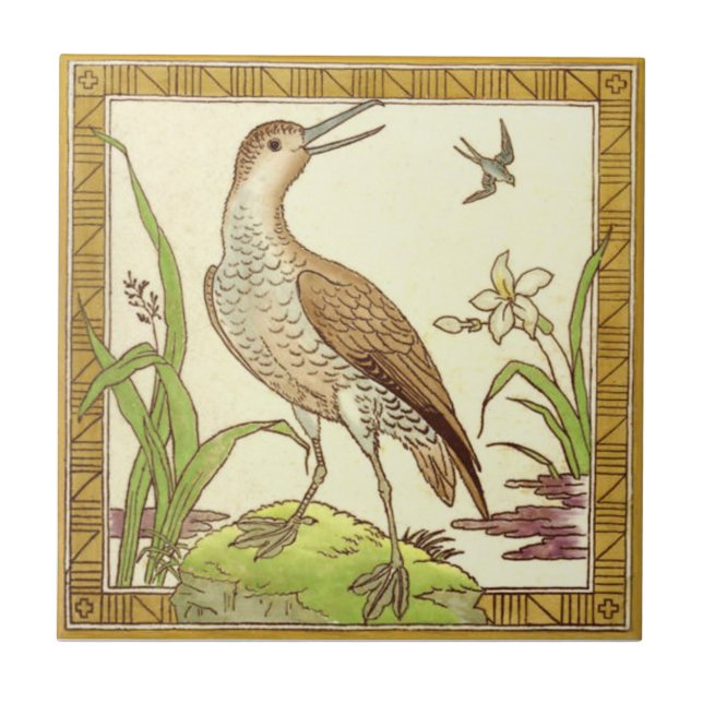 VT0069 Reproduction Antique Transferware Tile (Front)