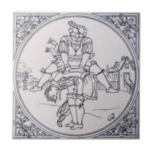 VT0095 Reproduction Antique Transferware Ceramic Tile