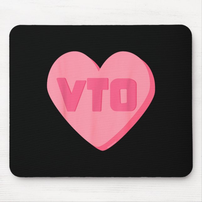 Vto Heart Valentines Day Candy Swagazon Ociate Cow Mouse Pad (Front)