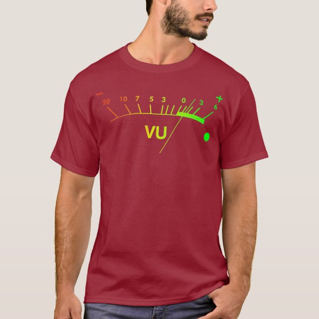 VU Metre dB DJ T-Shirt (Front)