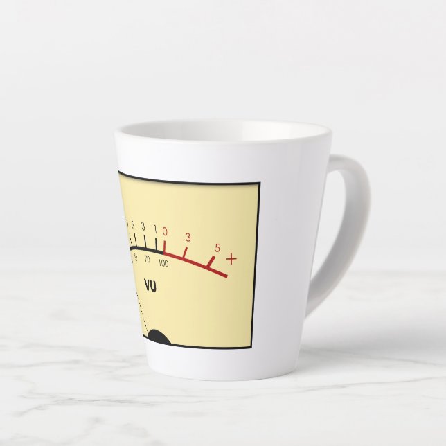 VU Metre Latte Mug (Right Angle)