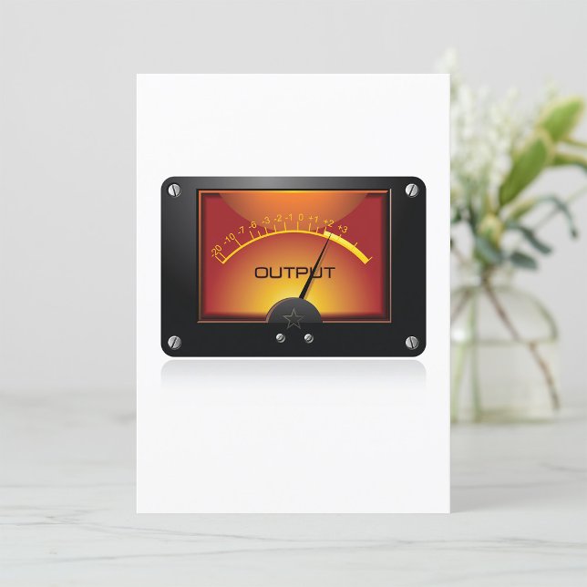 VU Metre Output Gauge Audio Level Metre Invitation (Creator Uploaded)