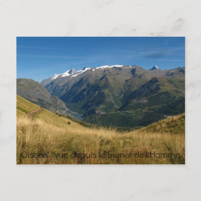 Vue depuis Signal de l&apos;homme, Oisans : vue.. Postcard (Front)