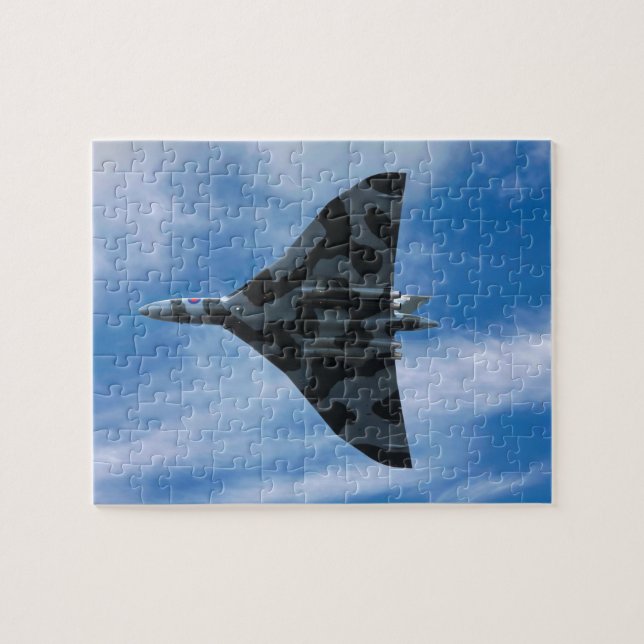 Vulcan bomber in flight jigsaw puzzle (Horizontal)