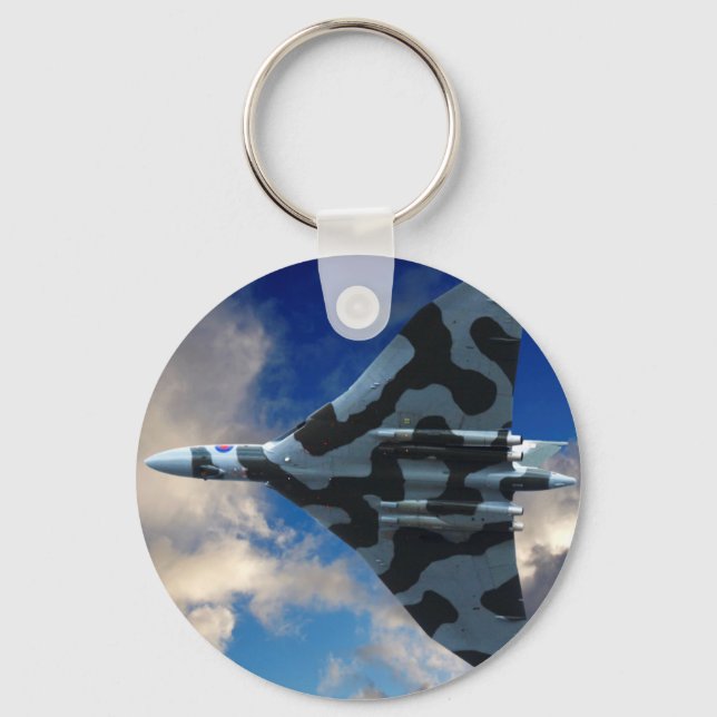 Vulcan bomber in flight key ring (Front)