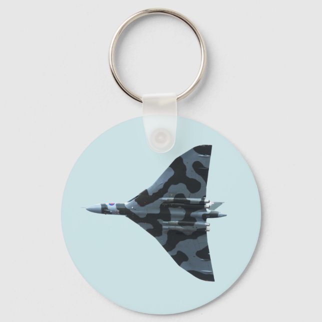 Vulcan bomber in flight key ring (Front)