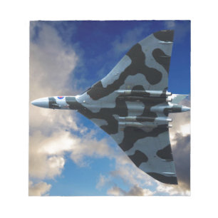 Vulcan bomber in flight notepad