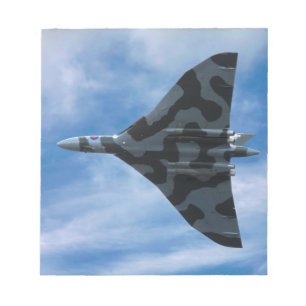 Vulcan bomber in flight notepad