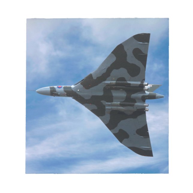 Vulcan bomber in flight notepad (Front)