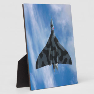 Vulcan bomber in flight plaque