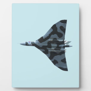 Vulcan bomber in flight plaque