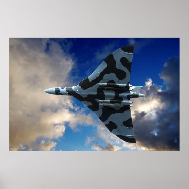 Vulcan bomber in flight poster (Front)