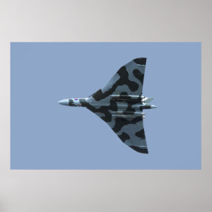 Vulcan bomber in flight poster