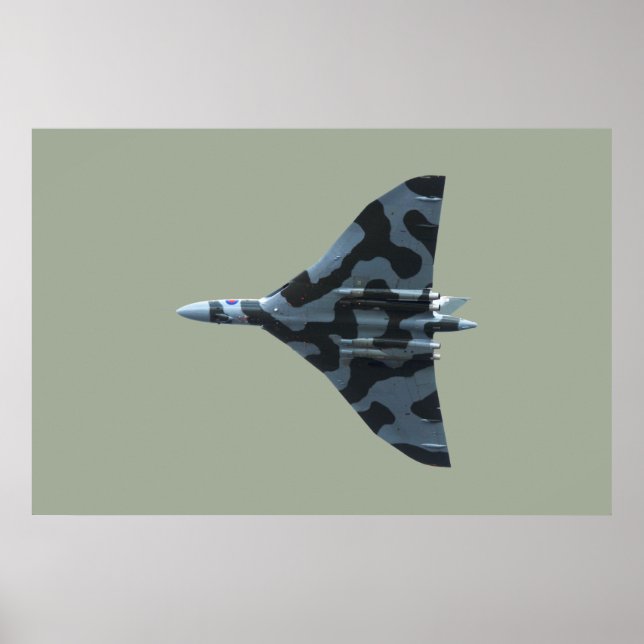 Vulcan bomber in flight poster (Front)