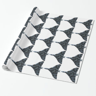 Vulcan bomber in flight wrapping paper