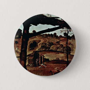 Vulcan (Hephaestus) And Aeolus Detail By Piero 6 Cm Round Badge