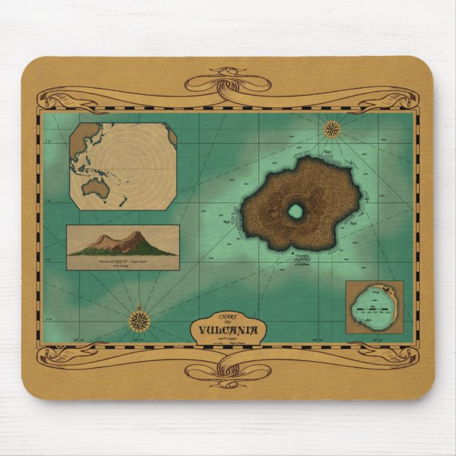 Vulcania Chart - Nemo Version Mouse Pad (Front)