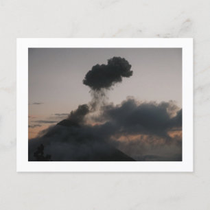 Vulkan Fuego in Guatemala Holiday Postcard