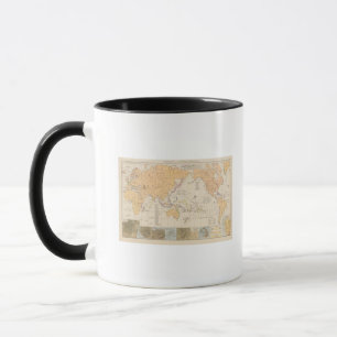 Vulkane, Koralleninseln Atlas Map Mug