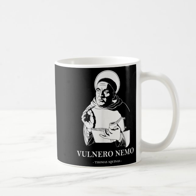 Vulnero Nemo Catholic Saint Thomas Aquinas Quote  Coffee Mug (Right)