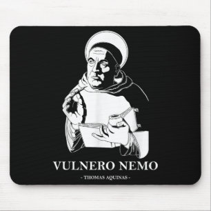 Vulnero Nemo Catholic Saint Thomas Aquinas Quote  Mouse Pad