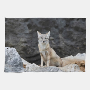 Vulpes corsac tea towel