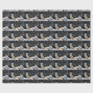 Vulpes corsac wrapping paper