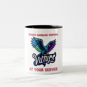 Vulture a Symbol of Resilience and Renewal Two-Tone Coffee Mug