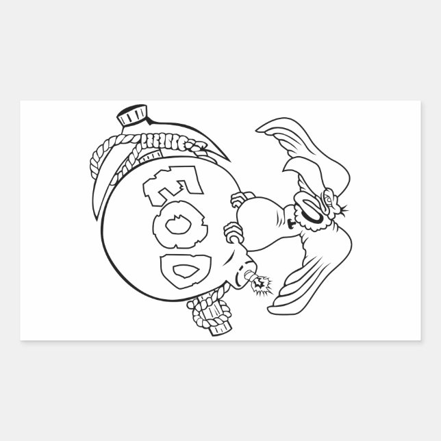 Vulture Cannonball Pick Rectangular Sticker (Front)