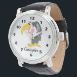 Vulture Design Personalised Watch<br><div class="desc">Wrist watch vulture design. You can customise this watch with any text of your choice. Should you require any help with customising then contact us through the message link on this page. Vulture wrist watch</div>