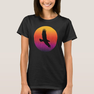 Vulture Eagle Bird Flying in the Sky at Sunset Ani T-Shirt
