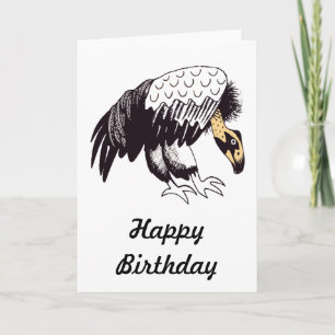 Vulture Illustration Card