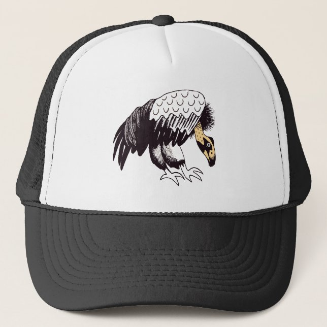 Vulture Illustration Trucker Hat (Front)