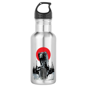 Vulture on Vintage Car with Red Sun 532 Ml Water Bottle