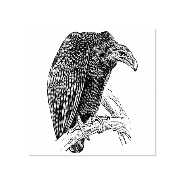 Vulture Rubber Stamp (Imprint)