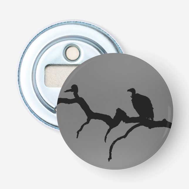 Vulture Silhouette Bottle Opener (Front)