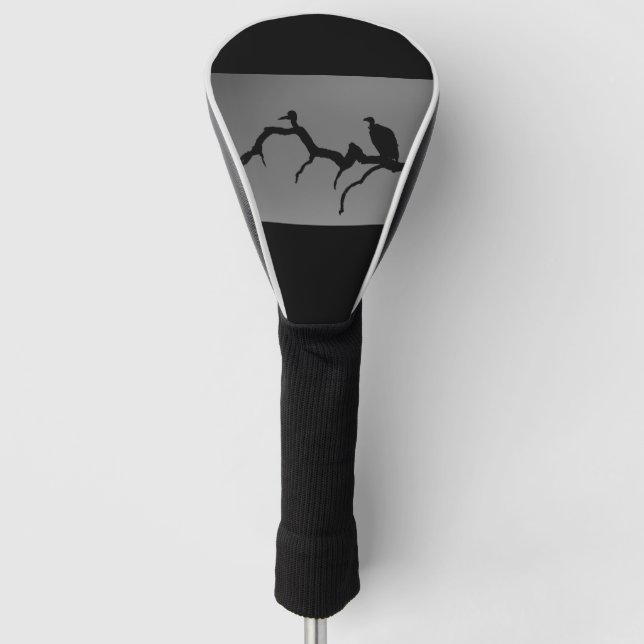 Vulture Silhouette Golf Head Cover (Front)