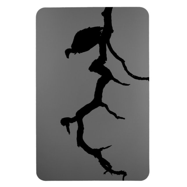 Vulture Silhouette Magnet (Vertical)