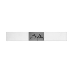 Vulture Silhouette Wrap Around Label