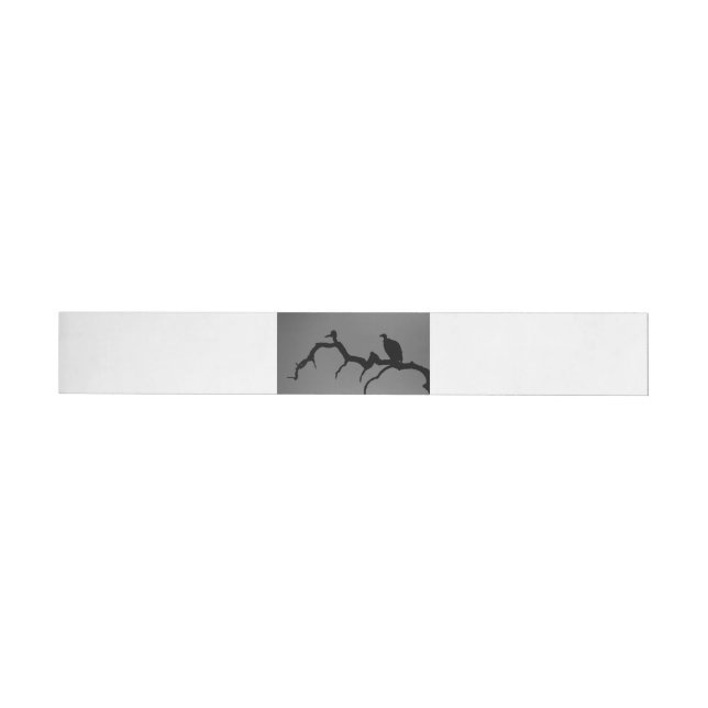 Vulture Silhouette Wrap Around Label (Individual)